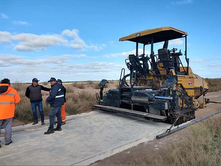 Terminadora CAT en obra
