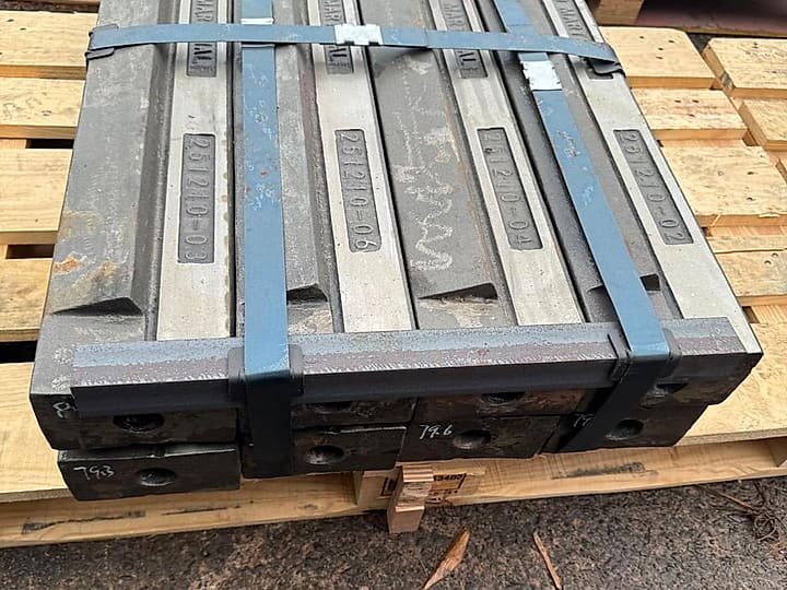 Placas de desgaste sobre pallet